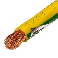 Jednožilový kábel 1x25 LGY prameň 1 x 25mm žltozelený 1m