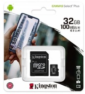 Micro SD pamäťová karta 32 GB class 10 KINGSTON