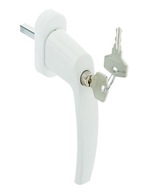 Alu WHITE okenná kľučka s kľúčom a zámkom Alu WHITE okenná kľučka s kľúčom a zámkom