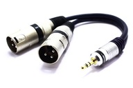 ADAPTÉR ADAPTÉR 2X XLR JACK 3,5 STEREO AUX VITALCO MIKROFÓN ADAPTÉR ADAPTÉR 2X XLR JACK 3,5 STEREO AUX VITALCO MIKROFÓN