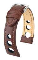 HIRSCH RALLY RETRO HNEDÝ REMÍN NA HODINKY 22 MM HIRSCH RALLY RETRO HNEDÝ REMÍN NA HODINKY 22 MM