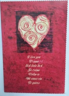 darčeková karta na Valentína