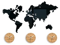 MODERNÝ DARČEK HODINY S MAPA SVETA NALEPENÉ XLL MODERNÝ DARČEK HODINY S MAPA SVETA NALEPENÉ XLL