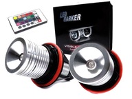 LED RGB krúžky na diaľkové ovládanie BMW X5 E53 X3 E83 E81 E82 LED RGB krúžky na diaľkové ovládanie BMW X5 E53 X3 E83 E81 E82