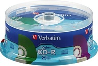 Verbatim CD-R 700MB 52X 5farebný farebný 25ks
