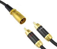 XLR kábel samec - 2RCA cinch Klotz 2m XLR kábel samec - 2RCA cinch Klotz 2m
