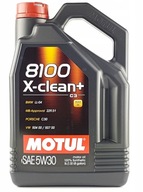 MOTUL 8100 X-CLEAN + 5W30 SM / CF C3 5L