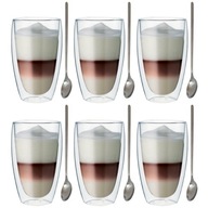 Poháre na kávu Thermal Latte s lyžičkami, 6 ks Poháre na kávu Thermal Latte s lyžičkami, 6 ks
