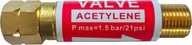 Poistka redukcie acetylén 3/8LH PROPÁN Poistka redukcie acetylén 3/8LH PROPÁN