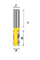 PRIAMA FRÉZA 22 (2 DRÁŽKY) MAKITA D-10257