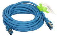 Patchcord LAN S/FTP 5m kat. 6A RJ45 modrý Patchcord LAN S/FTP 5m kat. 6A RJ45 modrý