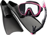 TUSA SET SERENE maska šnorchel FINS UF1202 BK/HP TUSA SET SERENE maska šnorchel FINS UF1202 BK/HP