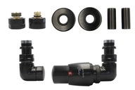 Thermal trios Vision ventilky, matná čierna + PEX + PR rozety Thermal trios Vision ventilky, matná čierna + PEX + PR rozety