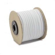 BIELA PLOCHÁ GUMA - 5 mm x 100 m - Mäkká v pradienku BIELA PLOCHÁ GUMA - 5 mm x 100 m - Mäkká v pradienku