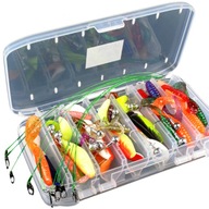 JAXON LURE SET + BOX 54 prvkov Rippery twistery náväzce JAXON LURE SET + BOX 54 prvkov Rippery twistery náväzce