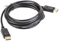 3m DisplayPort - DISPLAY M/M v1.2 4K kábel, čierny
