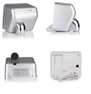 WARMTEC BarrelFlow ABS sušič rúk, strieborný WARMTEC BarrelFlow ABS sušič rúk, strieborný