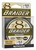 KONGER BRAIDER X8 BLACK BRIDGE 0,16mm 150m