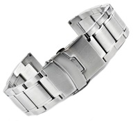 STRIEBORNÝ OCEL náramok na hodinky 20mm m13 STRIEBORNÝ OCEL náramok na hodinky 20mm m13