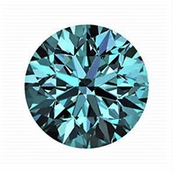 MOISSANIT TMAVOMODRÝ DIAMANT 0,60 CT 5,52 mm