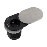 Zásuvka pod omietku fi 60 SLIDE USB GTV alum Zásuvka pod omietku fi 60 SLIDE USB GTV alum