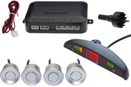 Strieborné cúvacie senzory s LED panelom a bzučiakom