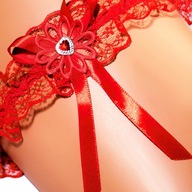 RED GARTER plesové podväzky Z ČIPKY RED GARTER plesové podväzky Z ČIPKY
