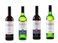 4 druhy nealkoholického (polo)suchého vína 0%