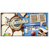 Študentská čokoláda - mliečne biela Študentská čokoláda - mliečna Orion 170 g Študentská čokoláda - mliečne biela Študentská čokoláda - mliečna Orion 170 g