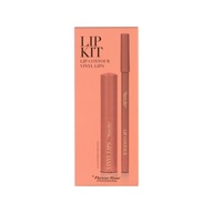 Pierre Rene Lip Kit sada tekutých rúžov ​​+ kontúr na pery 04 WARM NUDE FUSION