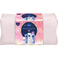 NIVEA Sada dámskej kozmetiky, kozmetická taštička, deodorant, šampón, gél, balzam NIVEA Sada dámskej kozmetiky, kozmetická taštička, deodorant, šampón, gél, balzam