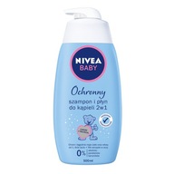 Nivea Baby 2v1 500ml šampón a perličkový kúpeľ Nivea Baby 2v1 500ml šampón a perličkový kúpeľ