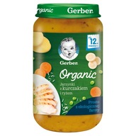 Gerber Bio Zelenina s kuracím mäsom a ryžou večera pre deti 250 g