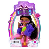 Barbie Extra Minis Malá módna bábika EXTRA Minis Purple Fur Doll Barbie Extra Minis Malá módna bábika EXTRA Minis Purple Fur Doll