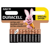 10 x alkalická batéria ORIGINÁL Duracell Basic MN2400 LR03 AAA 10 x alkalická batéria ORIGINÁL Duracell Basic MN2400 LR03 AAA