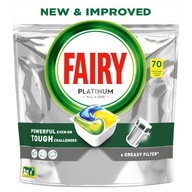 Kapsule do umývačky riadu Fairy Platinum Lemon 70 ks