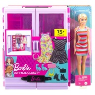 Barbie šatník s bábikou a doplnkami HJL66 šatník so súpravou oblečenia