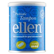 ELLEN SUPER probiotické tampóny 8 kusov ELLEN SUPER probiotické tampóny 8 kusov