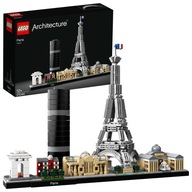 LEGO Architecture 21044 Parížska Eiffelova veža Arc de Triomphe Louvre