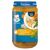 Gerber Junior Dinner Zelenina s kuracím mäsom a krúpami po 12. mesiaci 250 g