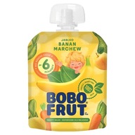 Bobo Frut Mousse Dezert jablko banán mrkva po 6 mesiacoch 90 g Bobo Frut Mousse Dezert jablko banán mrkva po 6 mesiacoch 90 g