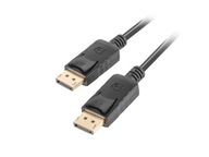 Čierny kábel DisplayPort M / M 20 PIN V1.2 5M 4K