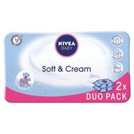 Nivea Baby Soft&Cream vlhčené obrúsky 2 x P1 Nivea Baby Soft&Cream vlhčené obrúsky 2 x P1