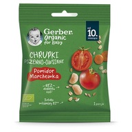 Gerber Bio pšenično-ovsené chrumky paradajka mrkva od 10. mesiaca 7g