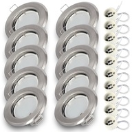 SET 10 x SN halogénové svietidlo + GU10 7W LED žiarovka SET 10 x SN halogénové svietidlo + GU10 7W LED žiarovka