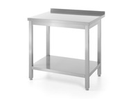 PRACOVNÝ STÔL S HROU A POLICOU 100x60cm INOX HENDI PRACOVNÝ STÔL S HROU A POLICOU 100x60cm INOX HENDI