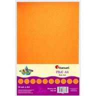 Ozdobná plsť A4 oranžová 2mm, váha 200g Ozdobná plsť A4 oranžová 2mm, váha 200g