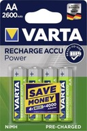 4x VARTA BATÉRIE AA / R6 2600mAh R2U 4x VARTA BATÉRIE AA / R6 2600mAh R2U