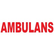 Reflexná nálepka sanitky AMBULANCE 70 cm PRM Reflexná nálepka sanitky AMBULANCE 70 cm PRM