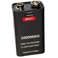 9V USB batéria 1000 mAh J 6AM6 MN1604 522 CE